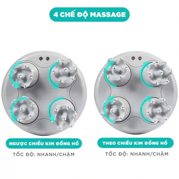 Máy Massage Đầu – Cổ – Mặt Đa năng KINGTECH ST-701 4 chế độ massage
