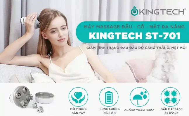 Máy Massage Đầu – Cổ – Mặt Đa năng KINGTECH ST-701 tổng quan thiết bị