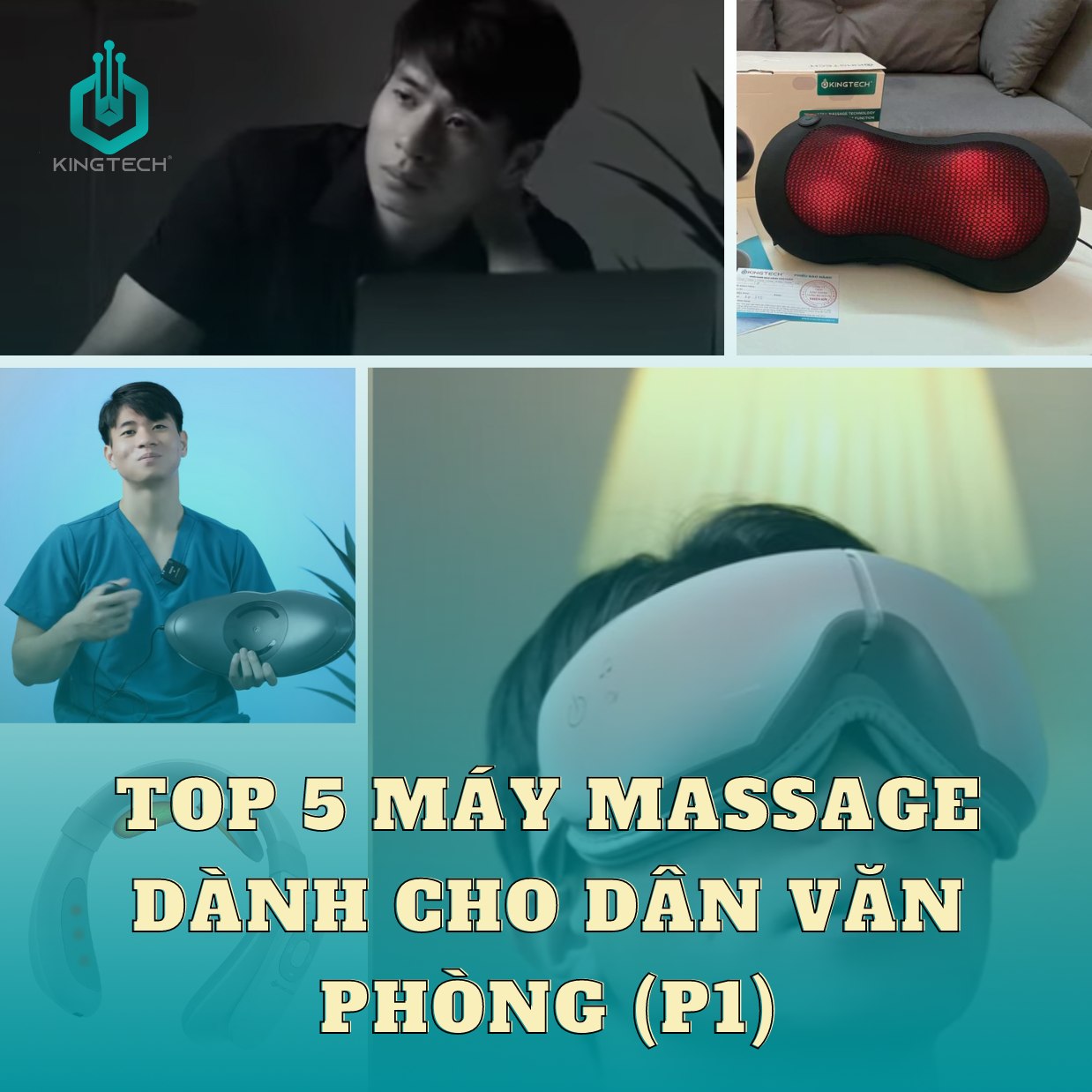 Top 5 máy massage dành cho dân văn phòng