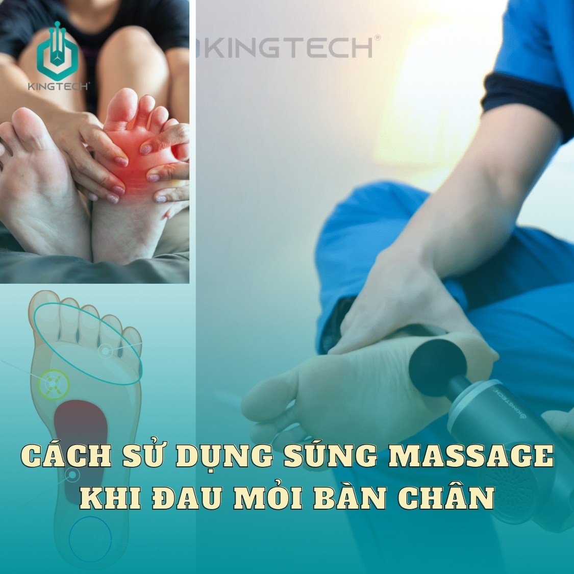 Cách Sử Dụng Súng Massage Khi Đau Mỏi Bàn Chân