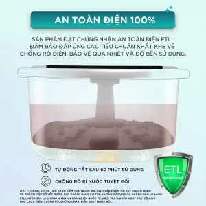 Bồn ngâm chân KINGTECH BM-400 an toàn điện 100% với chứng chỉ ETL