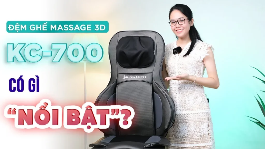  Giới Thiệu Đệm Massage Lưng Cổ KINGTECH KC-700