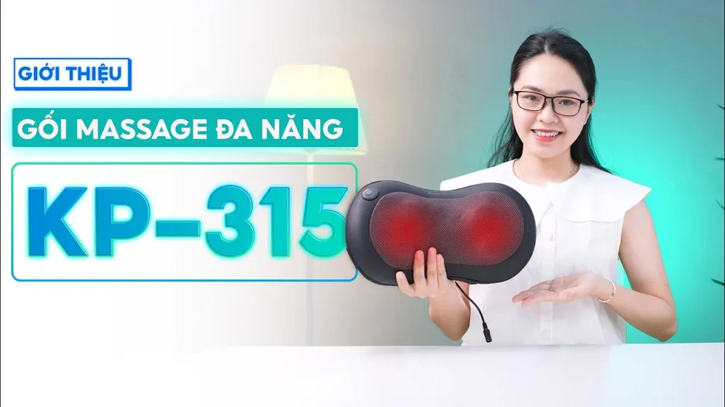Gối Massage Đa Năng KINGTECH KP-315: Cải Thiện Tình Trạng Đau Mỏi Cổ Vai, Lưng