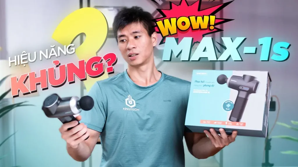  Giới thiệu và trải nghiệm Súng Massage Cầm Tay KINGTECH MAX 1S