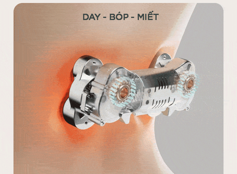 Gối massage hồng ngoại KINGTECH KP-315 mô phỏng động tác massage Shiatsu như tay người thật, hỗ trợ bóp miết vùng cổ gáy