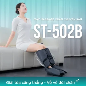Máy massage chân chuyên sâu KINGTECH ST-502B giúp giải tỏa căng thẳng và vỗ về đôi chân