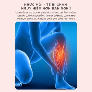 Nhức mỏi và tê bì chân có thể ảnh hưởng đến chất lượng cuộc sống và làm giảm lưu lượng máu nuôi chân