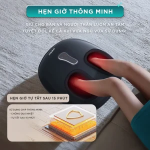 Máy Massage Chân KINGTECH G8 hẹn giờ tắt thông minh