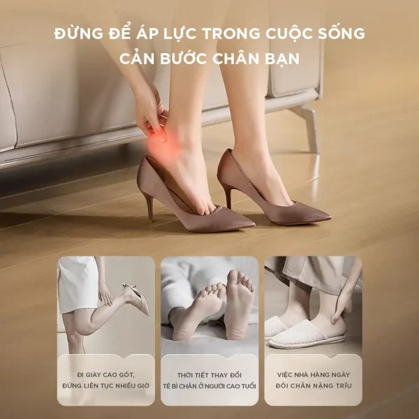 Máy Massage Chân KINGTECH G8 nguyên nhân làm đau chân