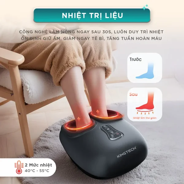 Máy Massage Chân KINGTECH G8 nhiệt trị liệu