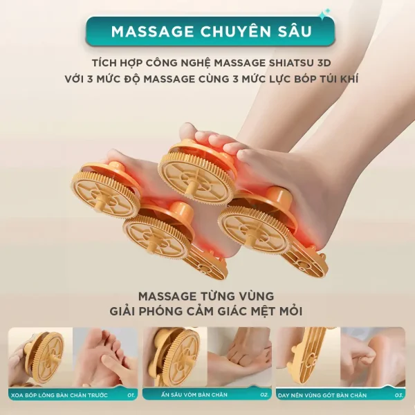 Máy Massage Chân KINGTECH G8 massage chân chuyên sâu