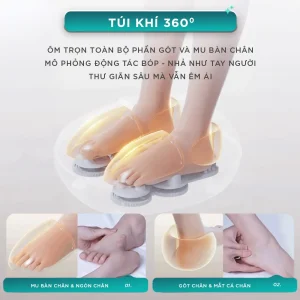 Máy Massage Chân KINGTECH G8 túi khí xoa bóp 360 độ