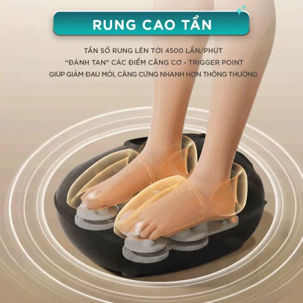Máy Massage Chân KINGTECH G8 rung cao tần