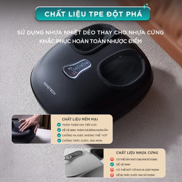 Máy Massage Chân KINGTECH G8 chất liệu bền bỉ, đột phá