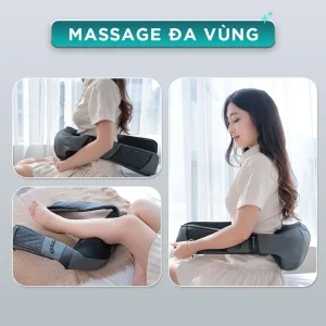 Máy massage KINGTECH KS-460S có thể massage nhiều vùng cơ thể như cổ vai gáy, lưng, bụng và chân