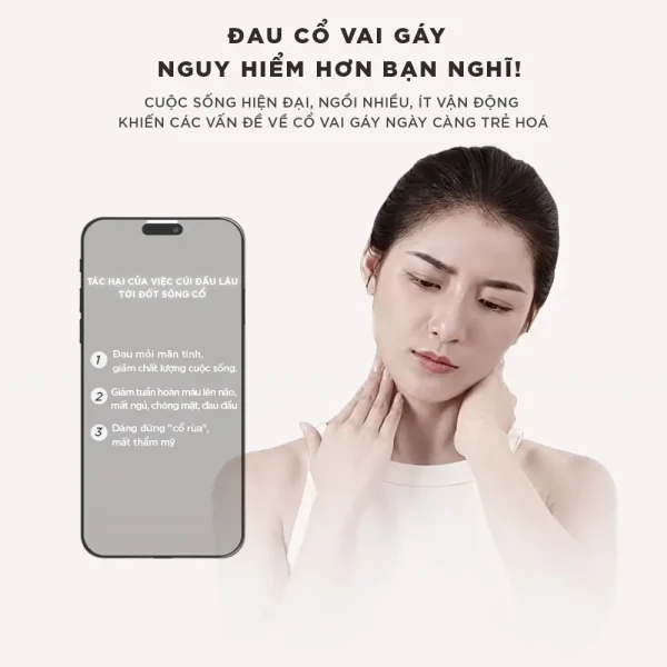 Đau mỏi cổ vai gáy có thể làm giảm chất lượng cuộc sống và kéo theo nhiều vấn đề sức khỏe khác