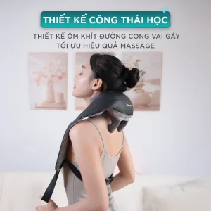 Máy massage cổ vai gáy KINGTECH S6 thiết kế ôm khít đường cong vai gáy giúp tối ưu hiệu quả massage