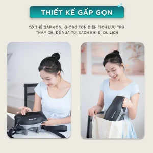 Máy massage cổ vai gáy KINGTECH S6 có thiết kế gấp gọn, dễ cất giữ và mang theo khi đi du lịch