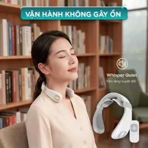 Máy massage cổ xung điện KINGTECH ST-304 vận hành êm ái, phù hợp sử dụng khi nghỉ ngơi hoặc làm việc