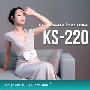 Máy massage giảm đau bụng kinh KINGTECH KS-220 giúp làm dịu cơn đau và mang lại cảm giác dễ chịu