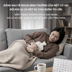 Máy Massage giảm đau bụng kinh KINGTECH KS-220 chườm túi nóng để giảm khó chịu