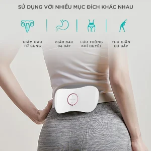 Máy massage giảm đau bụng kinh KINGTECH KS-220 có thể dùng để giảm đau tử cung, giảm đau dạ dày, lưu thông khí huyết và thư giãn cơ bắp