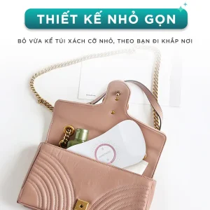Máy massage giảm đau bụng kinh KINGTECH KS-220 có thiết kế nhỏ gọn dễ mang theo trong túi xách