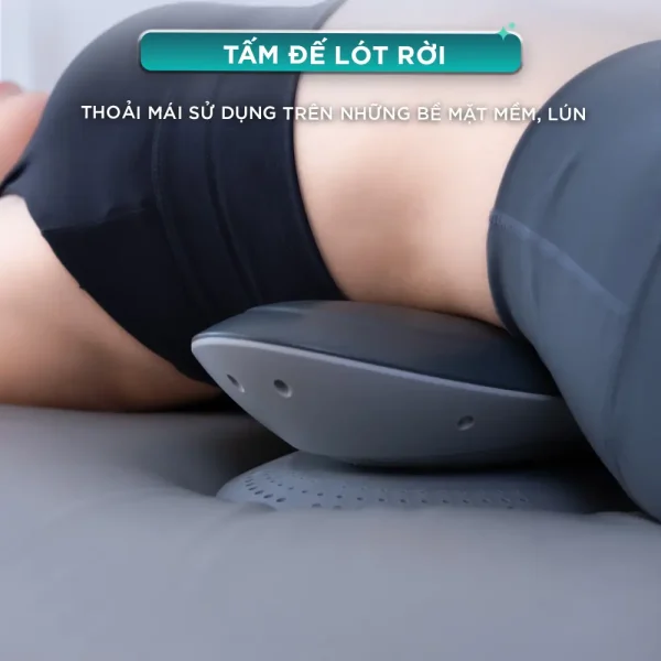 Máy Massage Lưng Cột Sống KINGTECH KB-920S có thêm tấm lót lưng để sử dụng lên những bề mặt mềm và lún