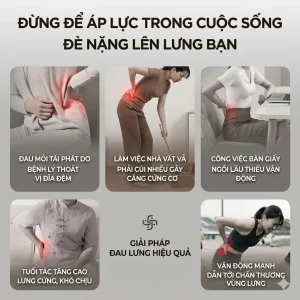 Máy Massage Lưng Cột Sống KINGTECH KB-920S là giải pháp giảm áp lực đè nặng lên cột sống của bạn