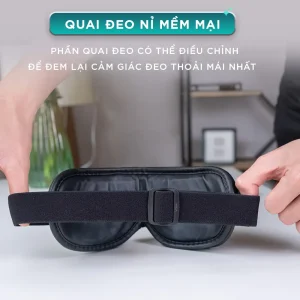 Quai đeo máy massage mắt KINGTECH KY-925 mềm mại, có thể điều chỉnh để mang lại cảm giác thoải mái