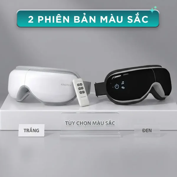 Máy massage mắt KINGTECH KY-925 có hai phiên bản màu trắng và màu đen để lựa chọn