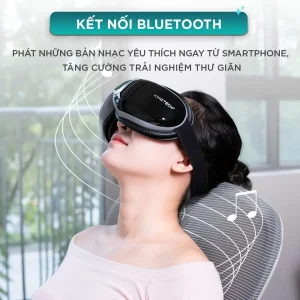 Máy massage mắt KINGTECH KY-925 hỗ trợ kết nối Bluetooth để nghe nhạc thư giãn khi sử dụng