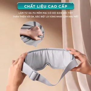 Máy massage mắt KINGTECH KY-925 sử dụng da PU mềm mại, đàn hồi tốt và thân thiện với vùng da quanh mắt