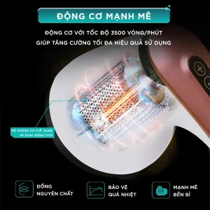 Động cơ máy massage rung cầm tay KINGTECH YT-1803 tốc độ 3500 vòng mỗi phút, hỗ trợ tăng cường hiệu quả massage
