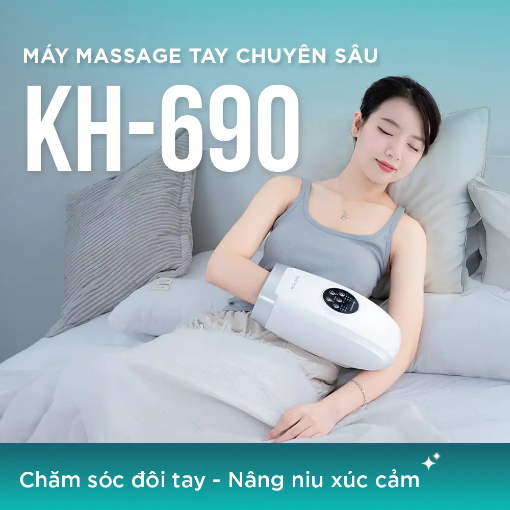 Máy Massage tay Chuyên Sâu KINGTECH KH-690 có chức năng massage tay và lòng bàn tay