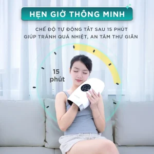 Máy Massage tay Chuyên Sâu KINGTECH KH-690 với pin 2500mAh và hẹn giờ 15 phút