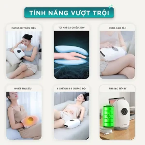 Máy Massage tay Chuyên Sâu KINGTECH KH-690 Tính năng vượt trội của máy massage tay KINGTECH gồm massage toàn diện, túi khí 360 độ, rung cao tần, nhiệt trị liệu, 6 chế độ và pin sạc bền bỉ