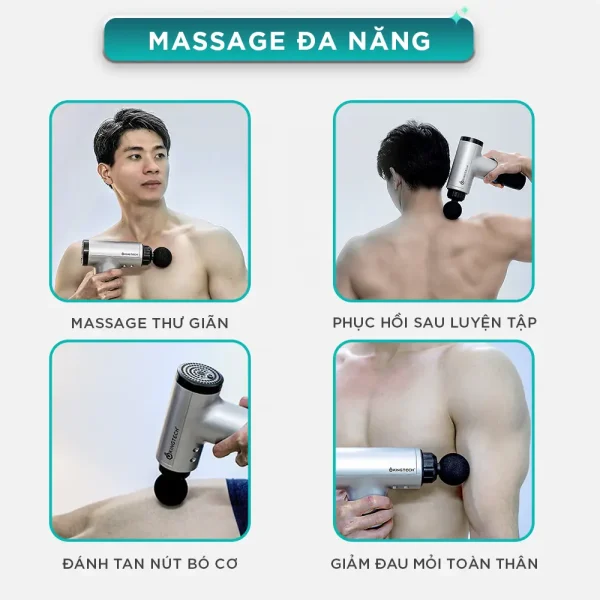Súng Massage Cầm Tay KINGTECH KH-320 massage đa năng