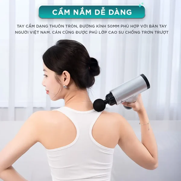 Súng Massage Cầm Tay KINGTECH KH-320 tay cầm dễ dàng sử dụng