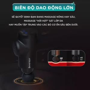 Súng Massage Cầm Tay KINGTECH KH-720 PRO biên độ dao động lớn