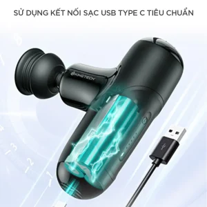 Súng Massage Cầm Tay Mini KINGTECH A1 sử dụng sạc USB Type C