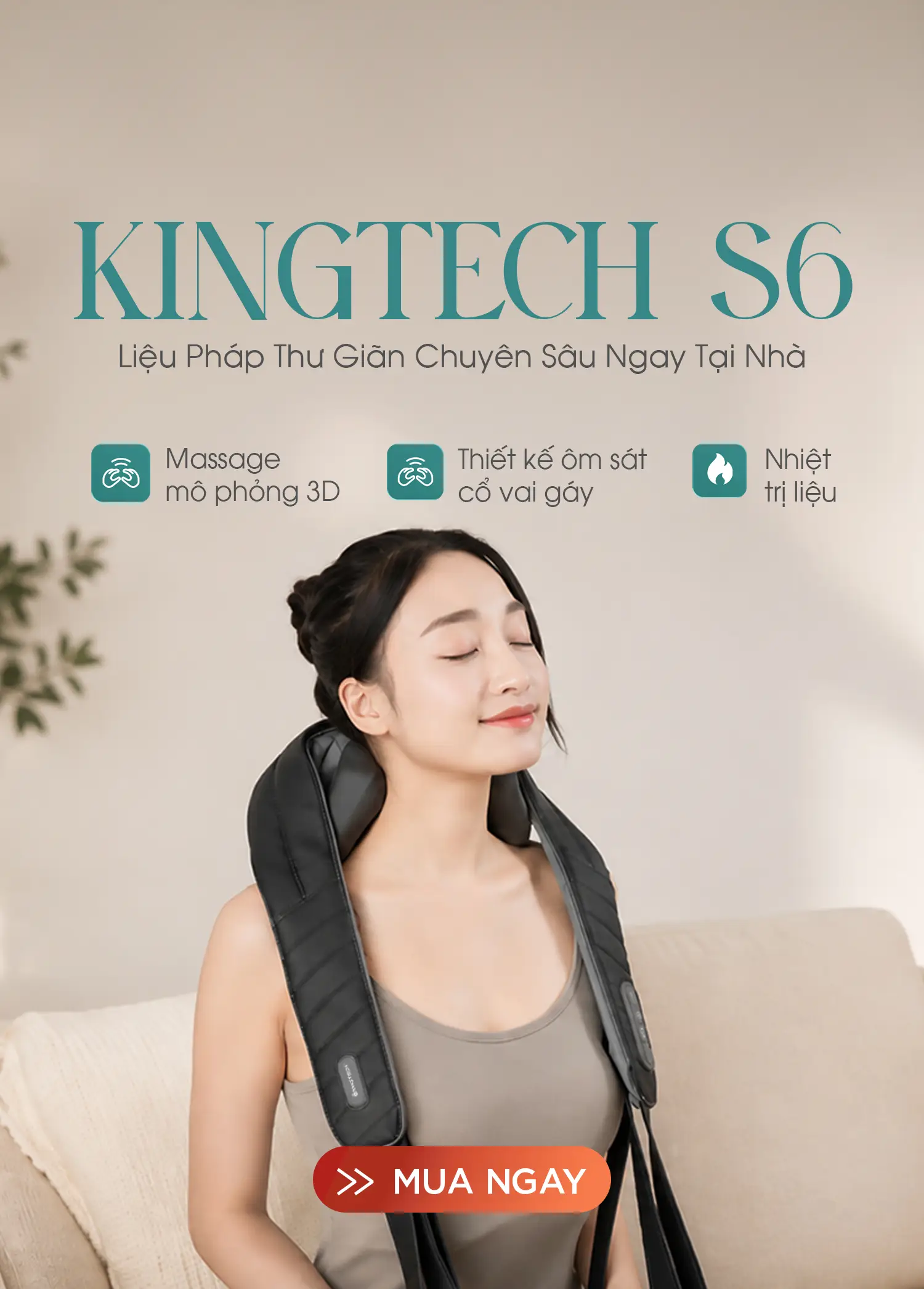 Ảnh banner chính Mobile Máy massage cổ vai gáy S6
