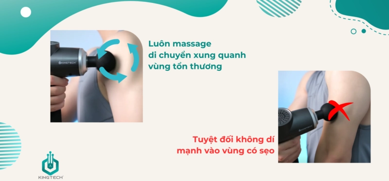 Có nên sử dụng súng massage cho vùng bị sẹo?