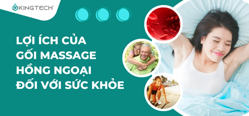 6 Lợi ích khi sử dụng gối massage hồng ngoại