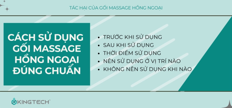Tác hại của gối massage hồng ngoại