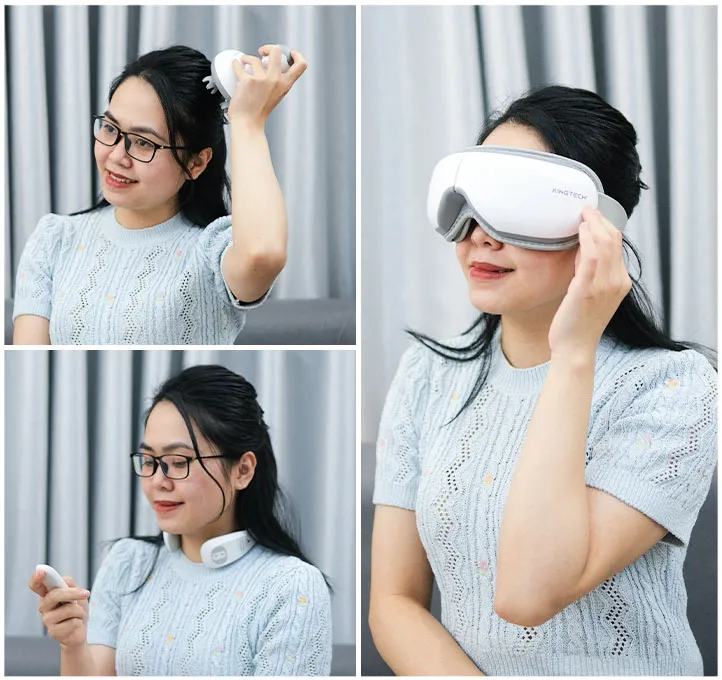 banner Máy massage đầu - mắt - cổ KINGTECH