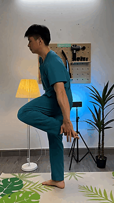 giãn cơ đạp xe