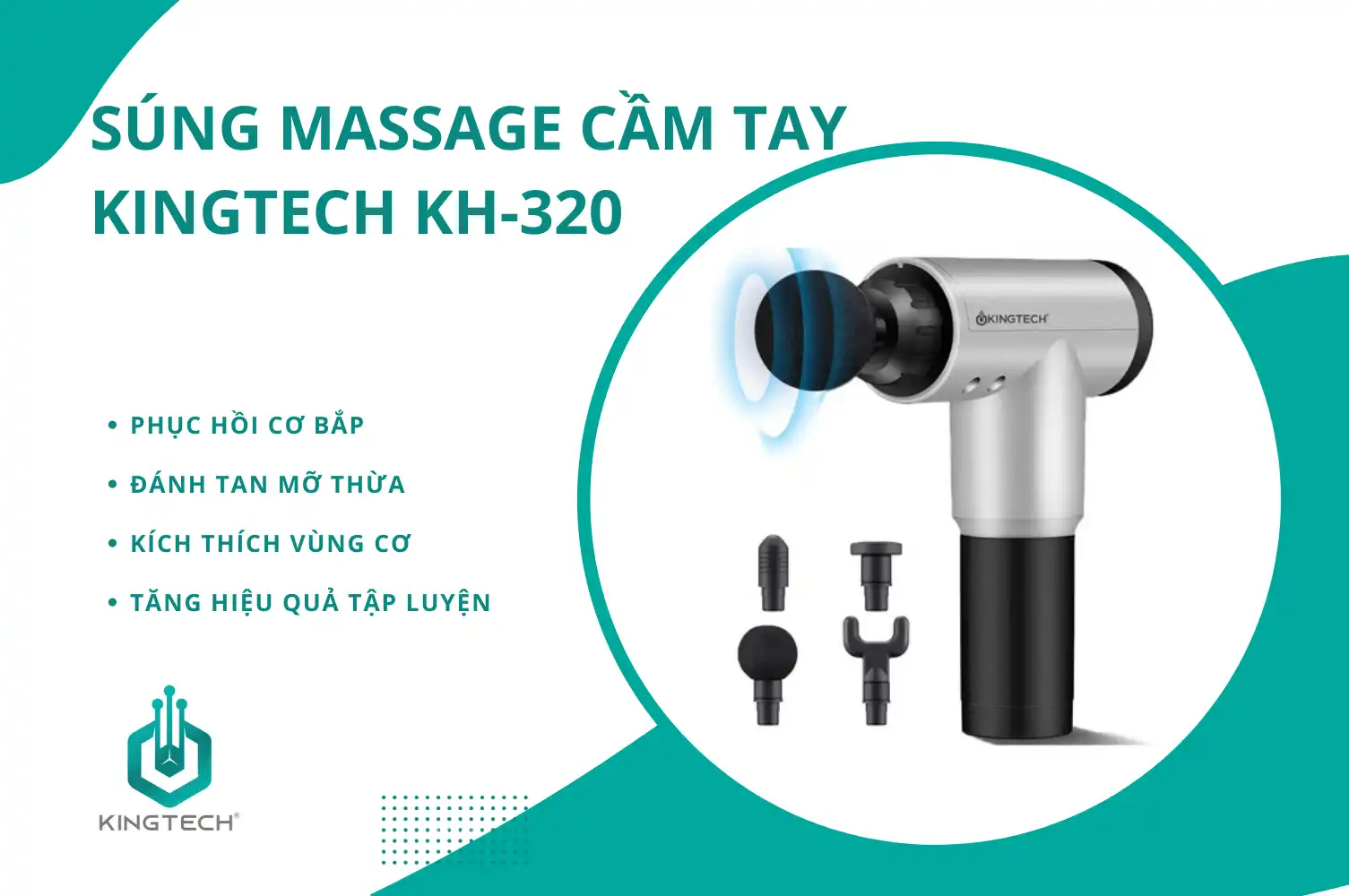 Súng massage cầm tay KH-320