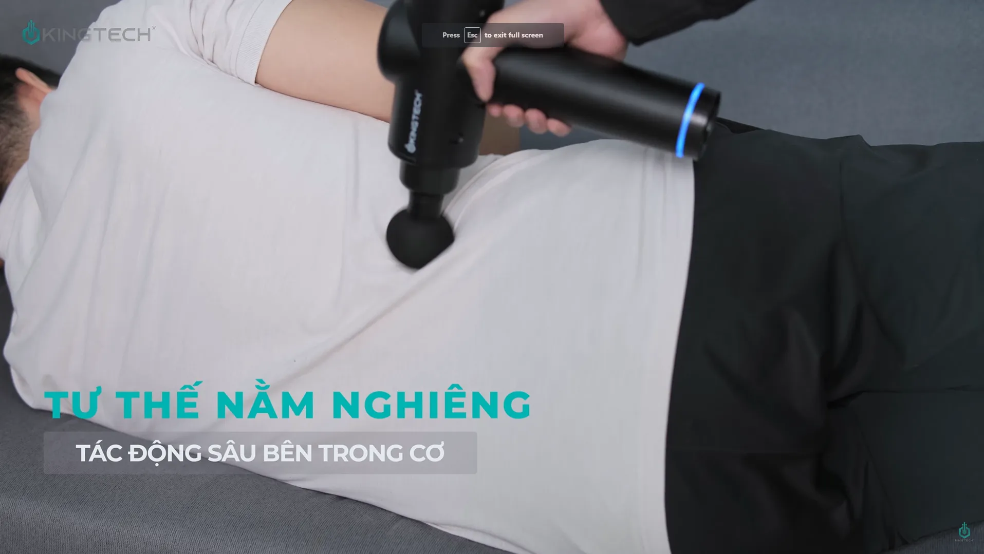 Cách sử dụng súng massage cho đau thần kinh tọa