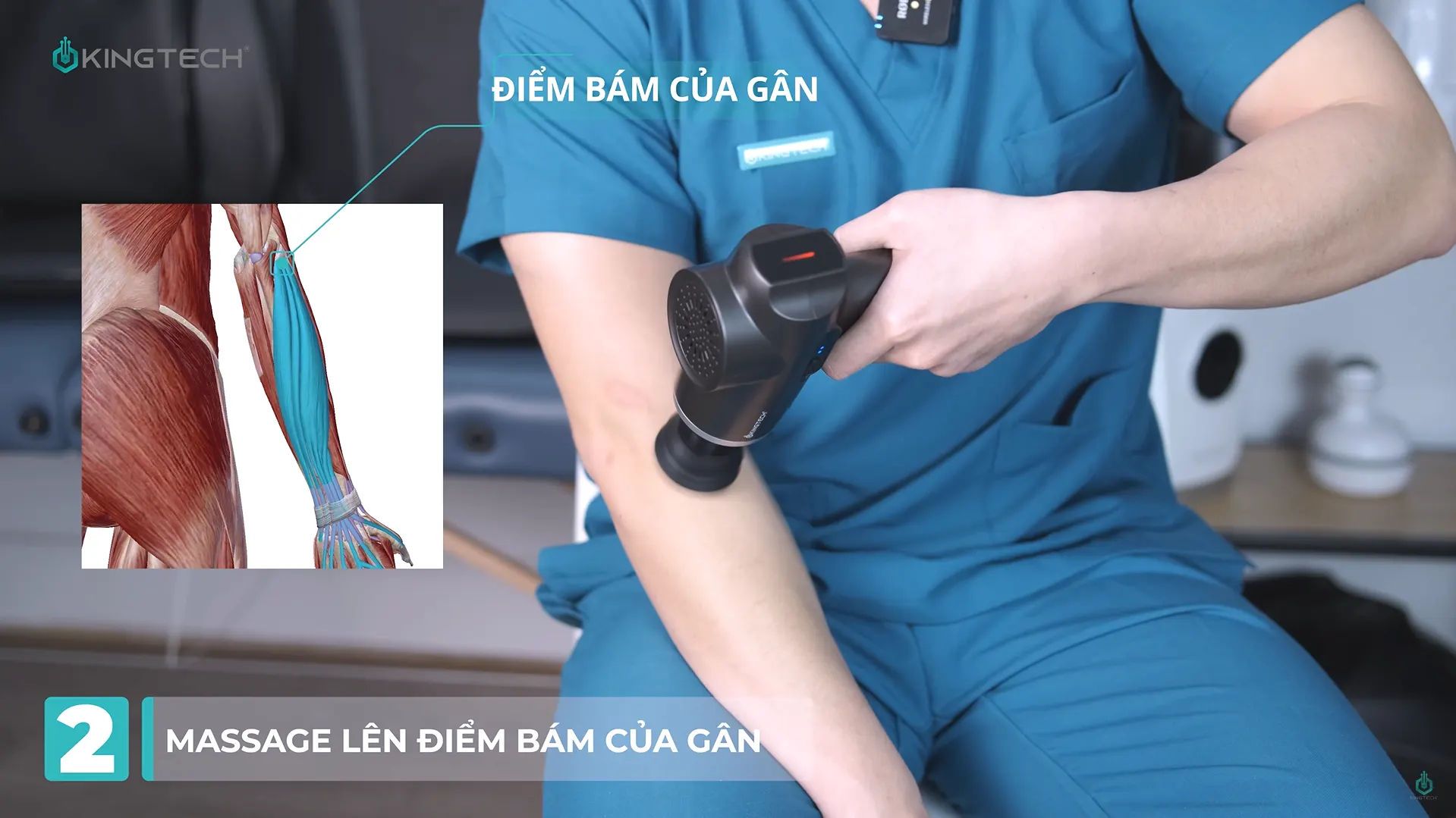 Cách sử dụng súng massage cho hội chứng khuỷu tay